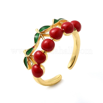 Латунь регулируемые манжеты кольца RJEW-C143-01B-G-1