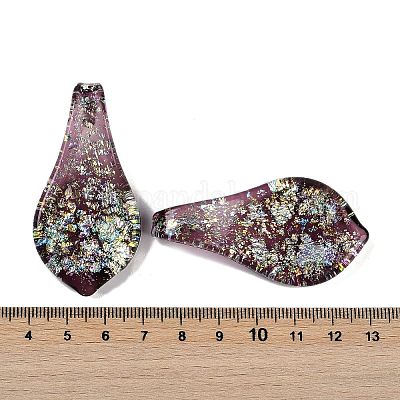 Lampwork большие кулоны&nbsp;FOIL-K003-01-1