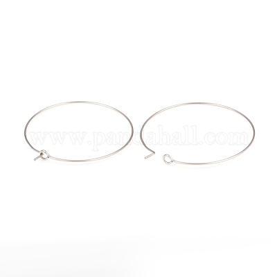 Фурнитура для сережек-колец из хирургической нержавеющей стали 316L STAS-G229-07P-05-1