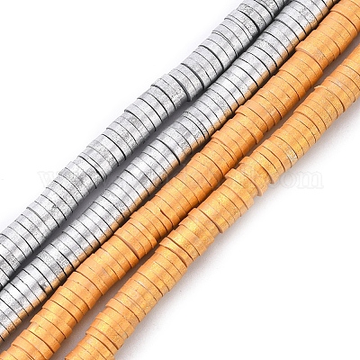 4 нитка 2 цвета бусины из полимерной глины ручной работы CLAY-YW0001-60-1