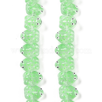 Нити прозрачных бусин из стеклянной эмали GLAA-B021-05B-1