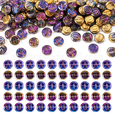 100 шт. 5 стиля гальванизированной стеклянной бусины GLAA-TA0002-95B-1