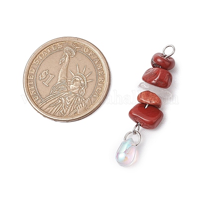 7 шт. подвески из натурального кварцевого кристалла PALLOY-JF03199-1