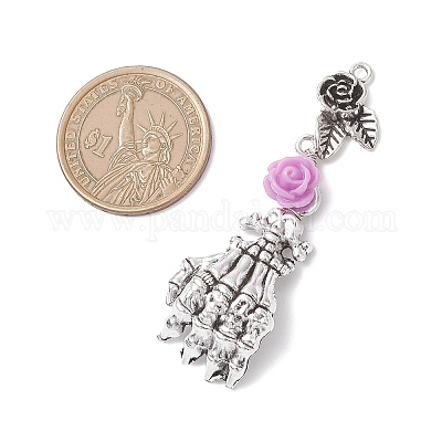 5 шт. большие подвески из сплава в тибетском стиле PALLOY-JF04634-1