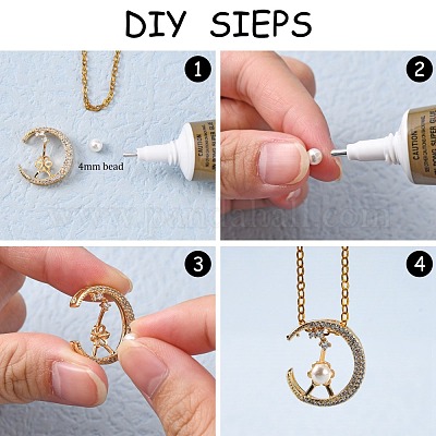 Латунные микропейв прозрачные кубические циркониевые винты с ушками KK-T062-110G-NF-1