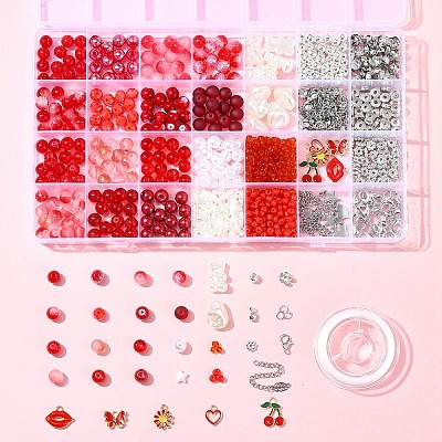 Наборы для изготовления браслетов из сплава эмали DIY-FS0007-51-1