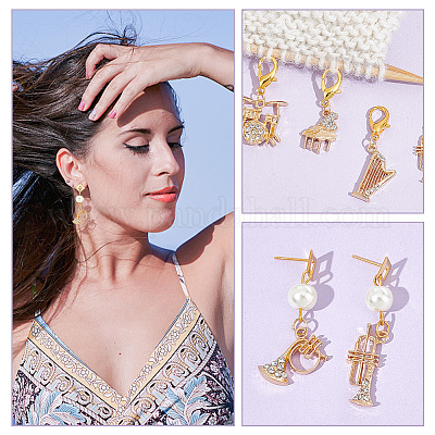 Маркеры петель на музыкальную тему HJEW-AB00183-1