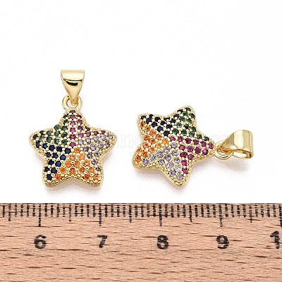 Латунные микро проложить кубического циркония подвески KK-T071-136G-01-1