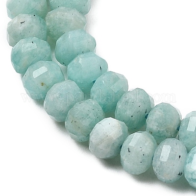 Природных амазонит бисер нитей G-RM250101-Q3-1