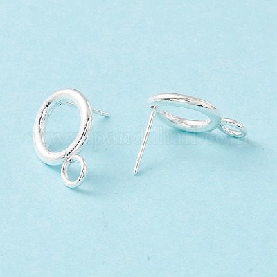 Фурнитура для сережек-гвоздиков из нержавеющей стали 304 STAS-P308-02A-S-1