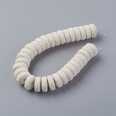 Бусы из натуральной лавы G-F671-02B-01-1