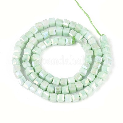 Антикоррозийные гальванические стеклянные бусины GLAA-T025-4mm-10C-1