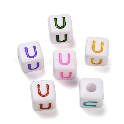 Непрозрачные акриловые бусины OACR-I022-01U-1