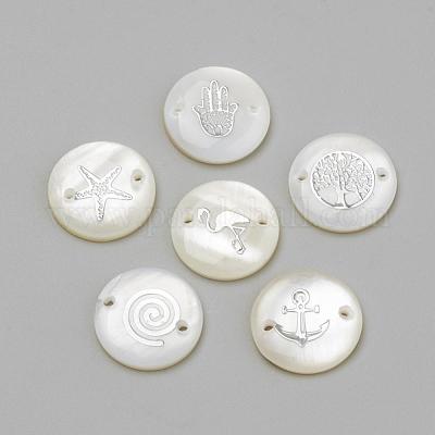 Соединители звеньев пресноводной раковины SHEL-Q009-P-1