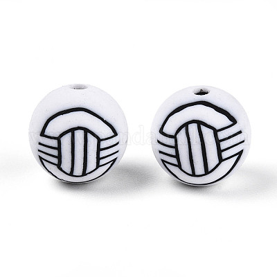 Бусины из полимерной глины  CLAY-N014-02B-09-1