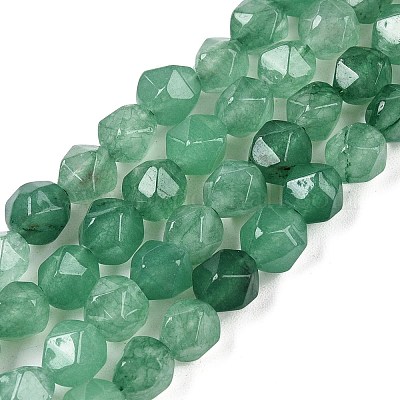 Естественный зеленый авантюрин бисер нитей G-T138-224-1