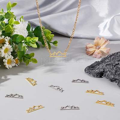 20 шт. 2-х цветные подвески-соединители из нержавеющей стали STAS-UN0047-49-1