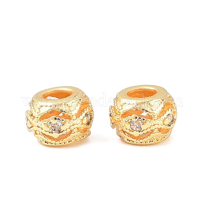 Латунные микропаве из прозрачного кубического циркония KK-C142-12A-G-1