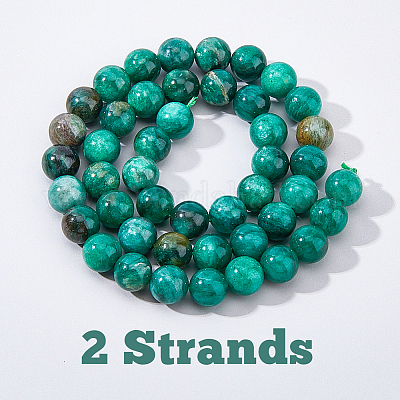 1 нить бусин из натурального фуксита G-HY0001-32-1