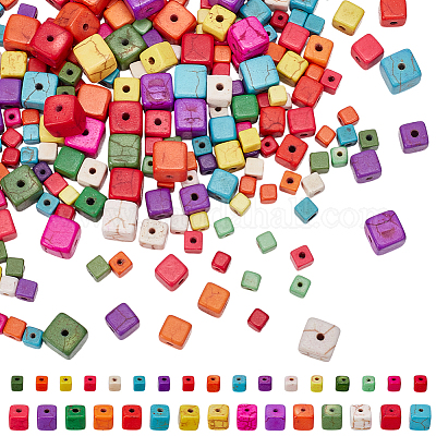 Синтетических нитей бирюзовые бусы G-AR0006-09B-1