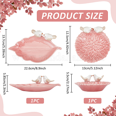 2 шт. 2 керамические пластины для украшений AJEW-PH0006-43B-1