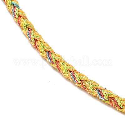 Изготовление ожерелий из круглого нейлонового хлопкового шнура диаметром 3.5 мм NJEW-C106-03RG-05-1