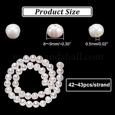 Естественный культурный жемчуг пресноводных PEAR-NB0001-76-1