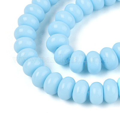 Непрозрачные с напылением стеклянные бусины X-GLAA-ZX008-8mm-18J-1