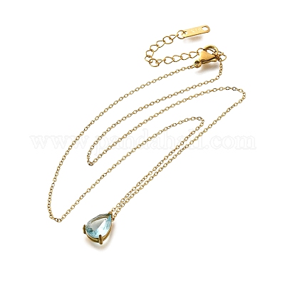 Ожерелья из нержавеющей стали 304 NJEW-R022-01G-03-1