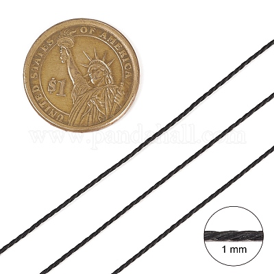 Круглый вощеный полиэфирный шнур YC-R135-1-1