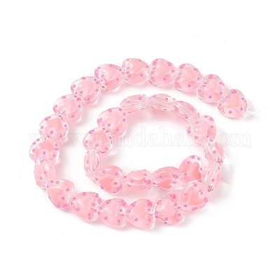 Прозрачные стеклянные бусины LAMP-F029-04E-1