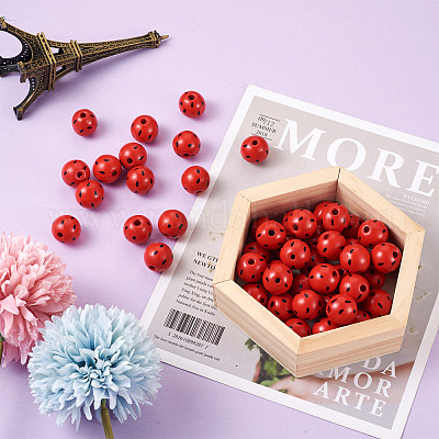 Натуральные деревянные бусы WOOD-TAC0010-03A-1