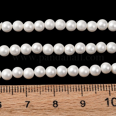 Круглые жемчуги из порошка раковины&nbsp;BSHE-L011-4mm-A013A-1