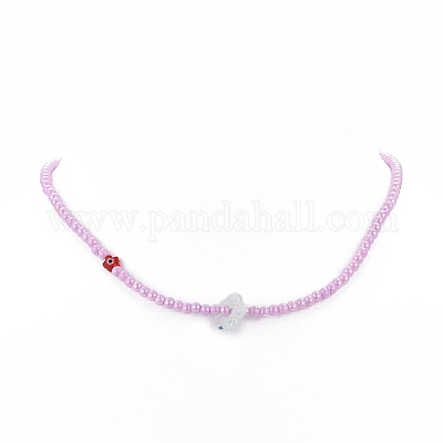 Браслеты из непрозрачного акрила из бисера NJEW-JN04174-1