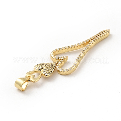 Стойки обшивки латунь микро проложить Циркон подвеску ZIRC-F129-38G-1