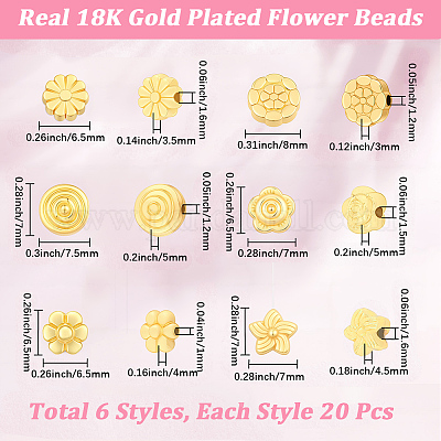 120шт 6 стиля бусины из сплава&nbsp;FIND-BBC0004-72-1