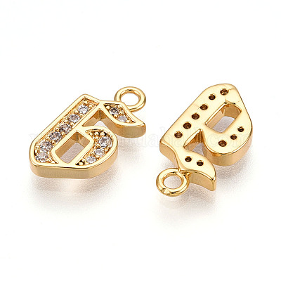 Латунные микро проложить кубического циркония подвески KK-N261-104G-G-1