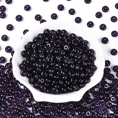 Стеклянные бусины прозрачных цветов SEED-N007-39B-04-1