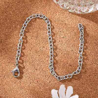 Браслеты-цепочки из хирургической нержавеющей стали 316 BJEW-M188-06-1