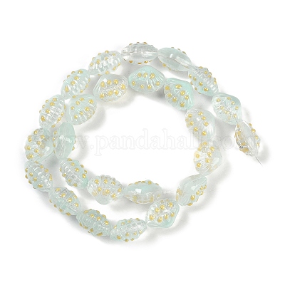 Бусы лэмпворк ручной работы LAMP-I027-11G-1