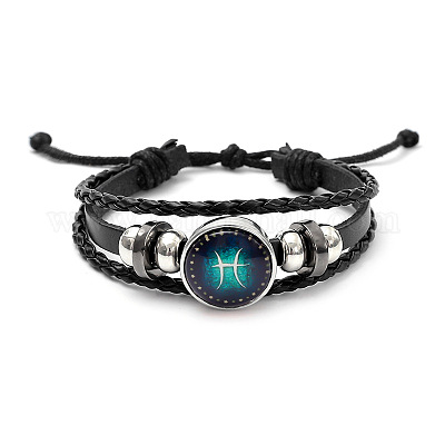 Трехслойные многорядные браслеты из искусственной кожи FS-WGC42D3-02-1