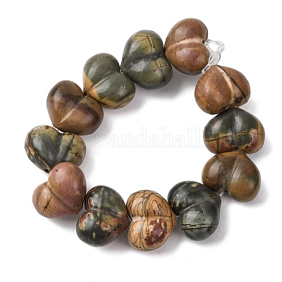 Натуральный камень пикассо/полихромные бусины из яшмы&nbsp;G-D098-B02-1