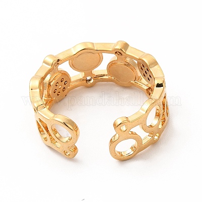 Кольцо-манжета с разноцветной эмалью сглаз с кубическим цирконием KK-A180-51G-1