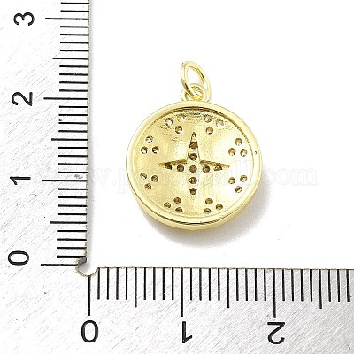 Стойки обшивки латунь микро проложить Циркон подвеску KK-D359-13G-1