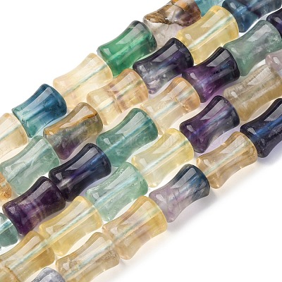 Природных красочные флюорита бисер нитей G-H051-B01-02-1