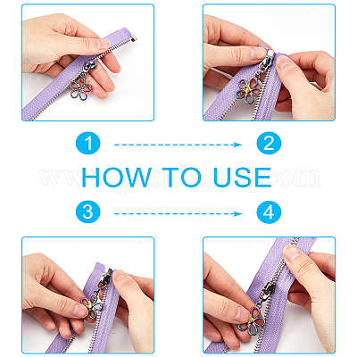 14 шт. сменные бегунки для молнии из цинкового сплава с цветком № 5 FIND-GF0005-70C-1