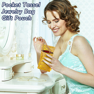 8 шт. 4-цветный шелковый чехол на молнии для книги сутры в этническом стиле ABAG-GA0001-26-1