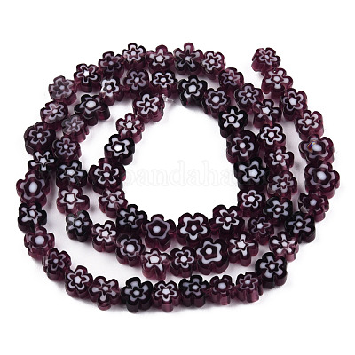 Ручной работы стеклянная бусина тысячецветник нитей LAMP-N029-017A-01-1