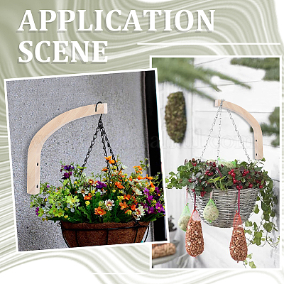 Крючок для одежды на стену из дерева AJEW-WH20072-06A-1