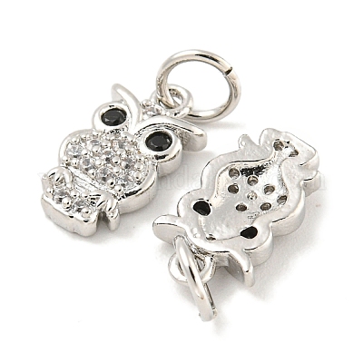 Покрытие стойки латунь микропаве прозрачные подвески из кубического циркония KK-B093-02E-P-1